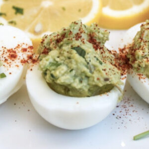 Deviled Avocado Lime Eggs